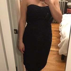 J crew size 2 royal/ navy lace cocktail dress nwot